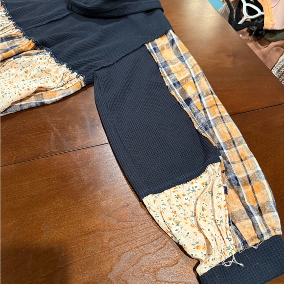 POL - Women's Navy and Yellow Plaid Jacket Size M - Picture 14 of 15